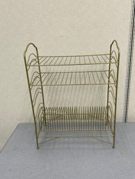 Vintage Metal Record Holder Stand