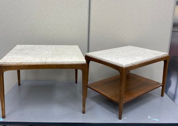 Two Lane Mid Century  Rhythm End Side Tables