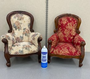 Two Child Or Pet Size Victorian Style Chairs