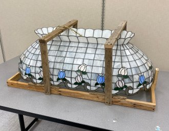 Stained Glass Hanging Lamp Billiards Style Chandelier