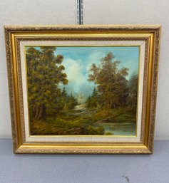 Framed Oil Painting Signed By Artist