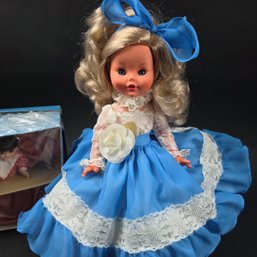 Furga Alta Moda Liliana 15 Inch Sleepy Eyed Doll And Madam Alexander Jo 407 Doll Little Women  With Box