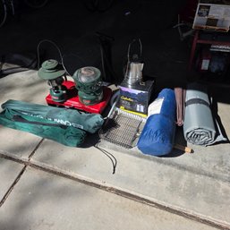 Camping Gear Lot - Tent- Chairs - Pad-colman Stove - Heater - Lantern - Coffee Pot