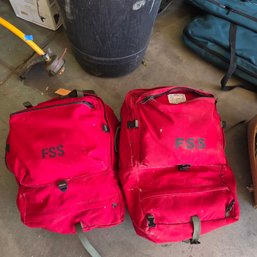 US Forest Service FSS Canvas Wildfire Fighter Gear Packs With Gear In