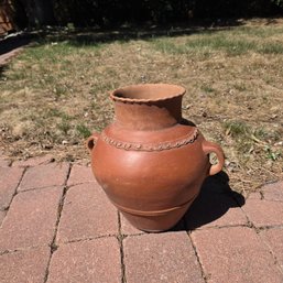 Handmade Rustic Clay Pottery Vase Or Planter