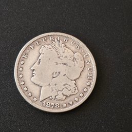 1878 8 Feather Morgan Dollar Coin