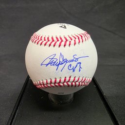 Roger Clemens Autographed Baseball Credit Union Leadership Symposium September 3 2025 In Display Case