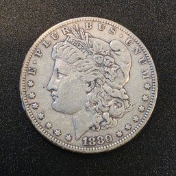 1880 -o   Morgan Dollar Silver Coin