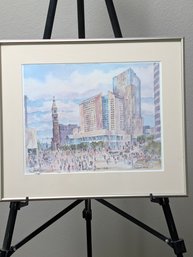 Barbara Froula Limited Edition Watercolor Print The Westin Hotel Tabor Center Denver