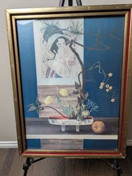 I Kebana Bridal Scroll Print From Turner Wall Accessory Asian Art - Japanese Art