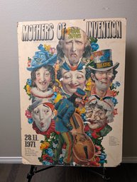 Frank Zappa And The Mother's Of Invention Concert Poster - Condition Issues