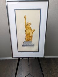 Frank J Bernhardt Liberty 1986 Statue Of Liberty Signed And Numbered 5/10 Lithograph (probably)