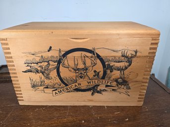 Wildlife Pine Wood Advertising Box