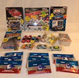 Nascar Racing Lot-Cars, Cards Some In Original Package- Petty Racing