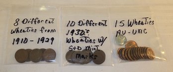 Pennies- Wheaties-1910-1930's  And More