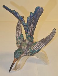 2 W Goebel Hummingbirds-green And Blue