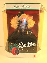 Mattel Barbie- Happy Holiday In Green Dress Original Box