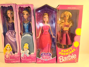 Barbie Lot And Other Disney Characters Doll