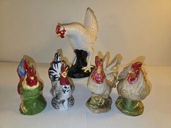 Ceramic Rooster Lot