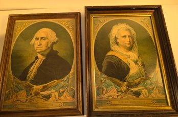 George And Martha Washington Prints 12x16