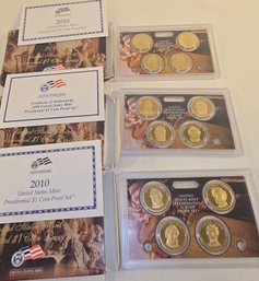 3 American Proof Sets 2009 & 2010
