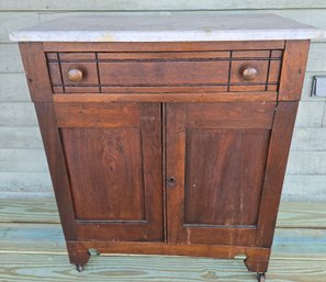 Marble Top 1 Draw Commode