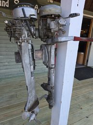 2 Antique Montgomery Ward Gas Boat Motors Untested As Found