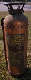 Vintage Empire Copper Fire Extinguisher