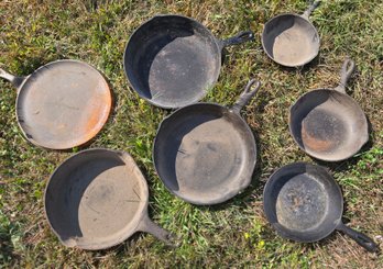 Cast Iron Frying Pan Lot