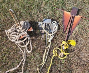 3 Vintage Boat Anchors