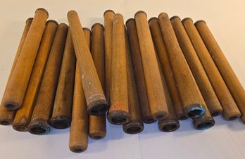 Lot Of 10' Antique Wooden Spools