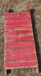 Antique Red Wood Sled