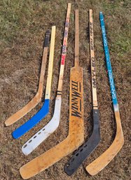 Lot Of Hockey Sticks