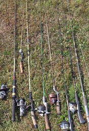 Lot Of Fishing Rods And Reels