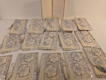 Lot Of 16 Antique French Die Cut Greeting Cards