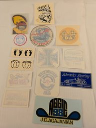 Lot Of Vintage 1950's & 60's Racing Stickers & Decals