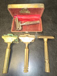 Antique Razor Lot 4 Razors