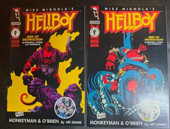 Hellboy Seed Of Destruction #1 & #2 1st Hellboy Series Dark Horse Comics 1994 NM
