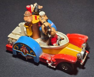 Vintage Corgi Juniors Diecast Whizz Wheels Popeye Paddle Wagon Olive Oyl Sweet Pea