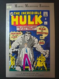 Marvel Milestone Edition: INCREDIBLE HULK #1 Classic Jack Kirby Art (1991)