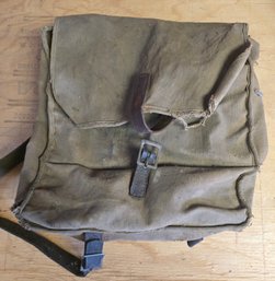 Vintage Soviet Haversack Canvas Pack Bag