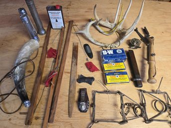 Misc Hunting,fishing Trapping Lot,antlers