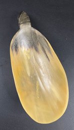 Vintage Carved Horn Scoop With Handle