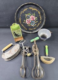 Vintage Kitchen  Lot, Hand Mixers, Choppers And More