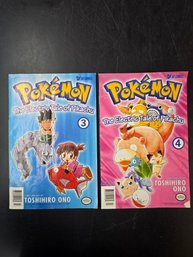 Pokemon Viz Comic Books #3 & 4 Vintage