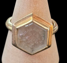 14k Ring, Damaged Stone, 5.2 Grams