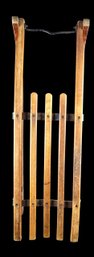 Antique Wooden Sled Metal Bracing