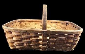 Antique Split Ash Gathering Basket