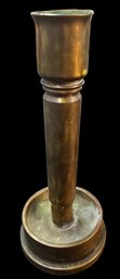 WWII Brass Trench Art Candlestick Made From 40mm Shell Casing