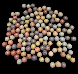 Antique Clay Marbles Varying Colors